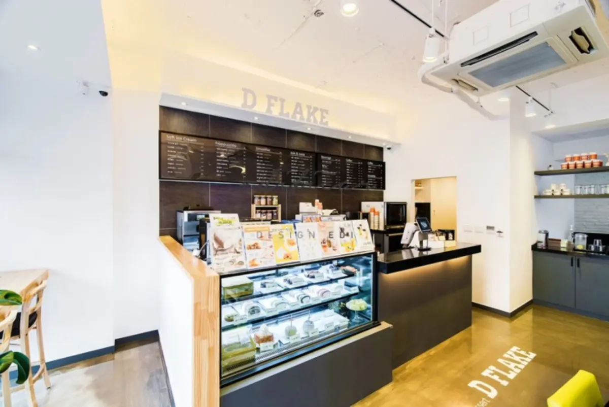 깔끔한 모던 미니멀 디저트 카페 D-FLAKE